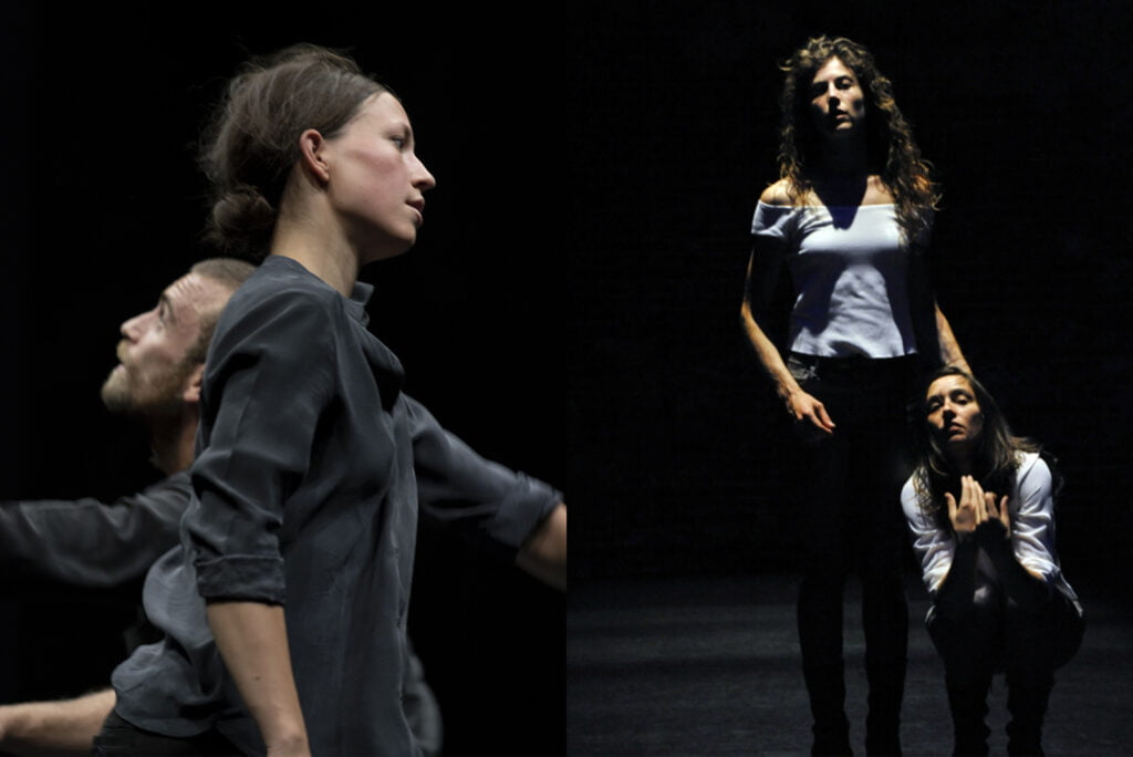 photographie des danseurs de the Gyre à gauche et des danseuses de Vice-Versa à droite